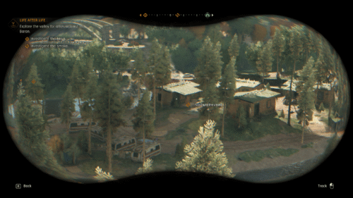 Binoculars screenshot of Dying Light: The Beast video game interface.