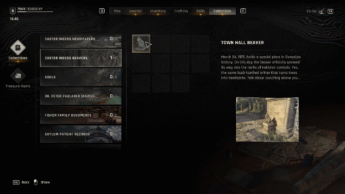 Collectibles screenshot of Dying Light: The Beast video game interface.