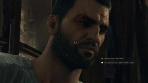 Dialogue screenshot of Dying Light: The Beast video game interface.