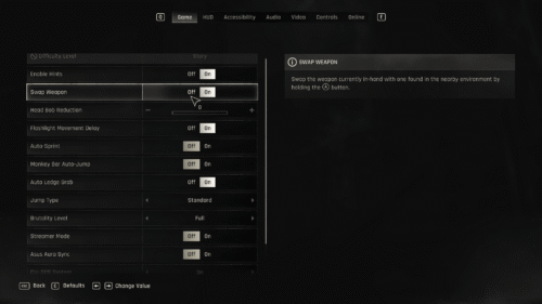 Game screenshot of Dying Light: The Beast video game interface.