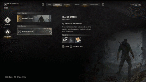 Quest screenshot of Dying Light: The Beast video game interface.