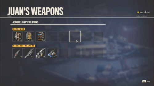 Inventory screenshot of Far Cry 6 video game interface.