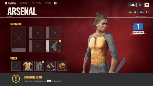 Arsenal screenshot of Far Cry 6 video game interface.