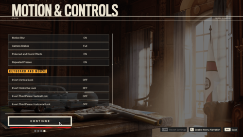 Controls screenshot of Far Cry 6 video game interface.