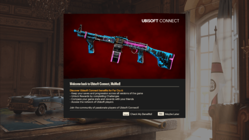 Ubisoft Connect screenshot of Far Cry 6 video game interface.