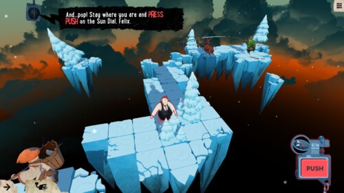 Tutorial screenshot of Felix the Reaper video game interface.