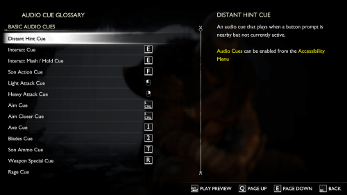 Keyboard Map screenshot of God of War Ragnarök video game interface.