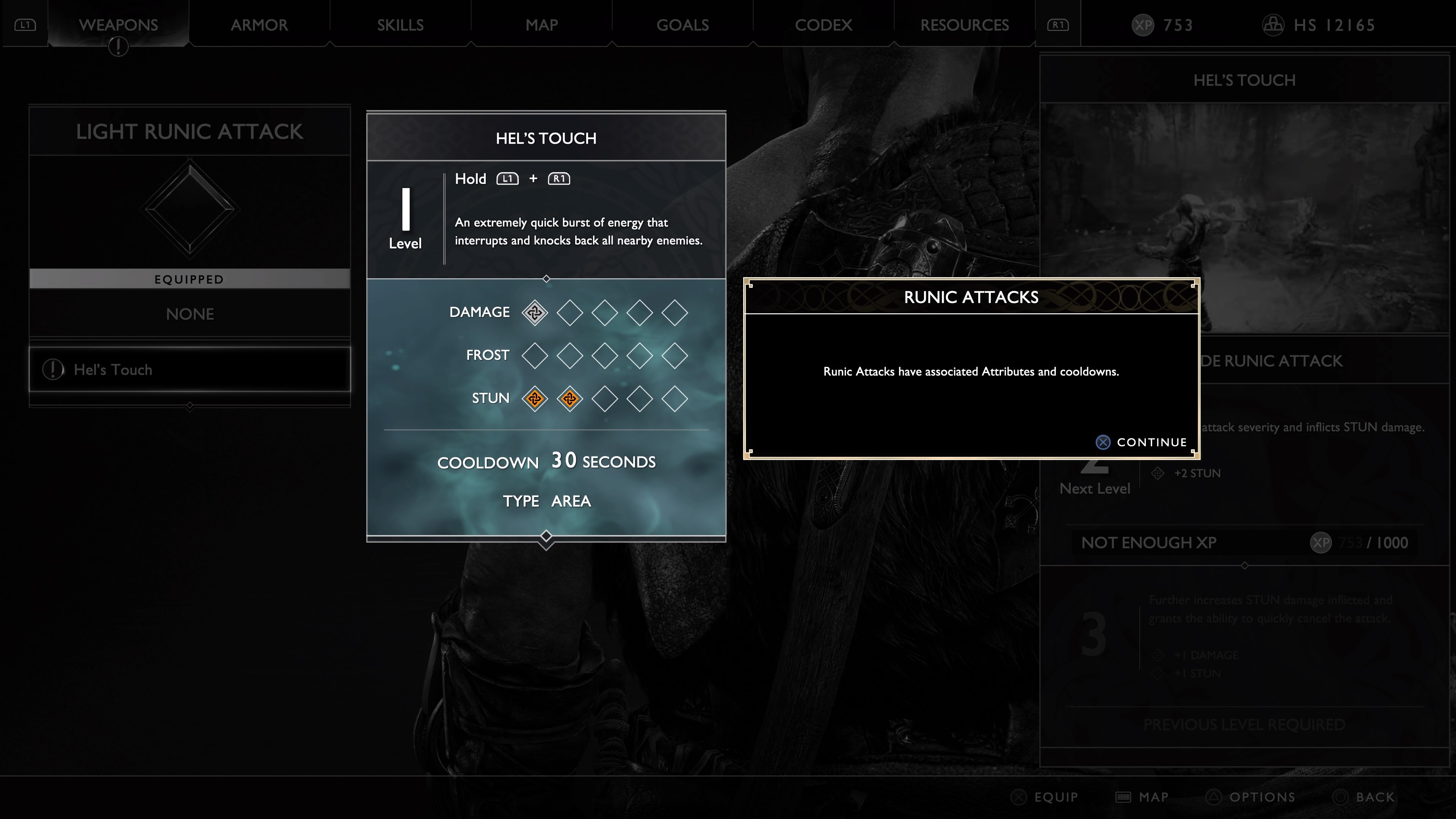 Runic attacks - God of War | Interface In Game