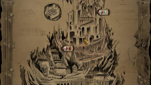 Map screenshot of Hades video game interface.