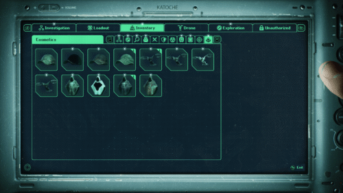 Inventory screenshot of Hell is Us video game interface.