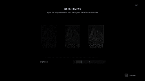 Brightness Setup screenshot of Hell is Us video game interface.