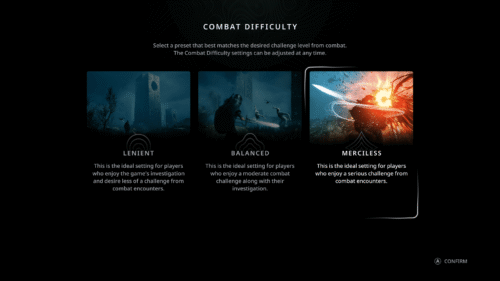 Difficulty Selection screenshot of Hell is Us video game interface.