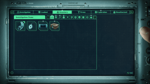 Inventory screenshot of Hell is Us video game interface.