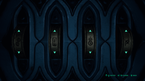 Puzzle screenshot of Hell is Us video game interface.