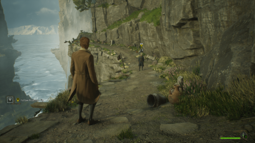 HUD screenshot of Hogwarts Legacy video game interface.