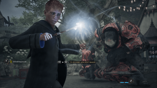 Interact screenshot of Hogwarts Legacy video game interface.
