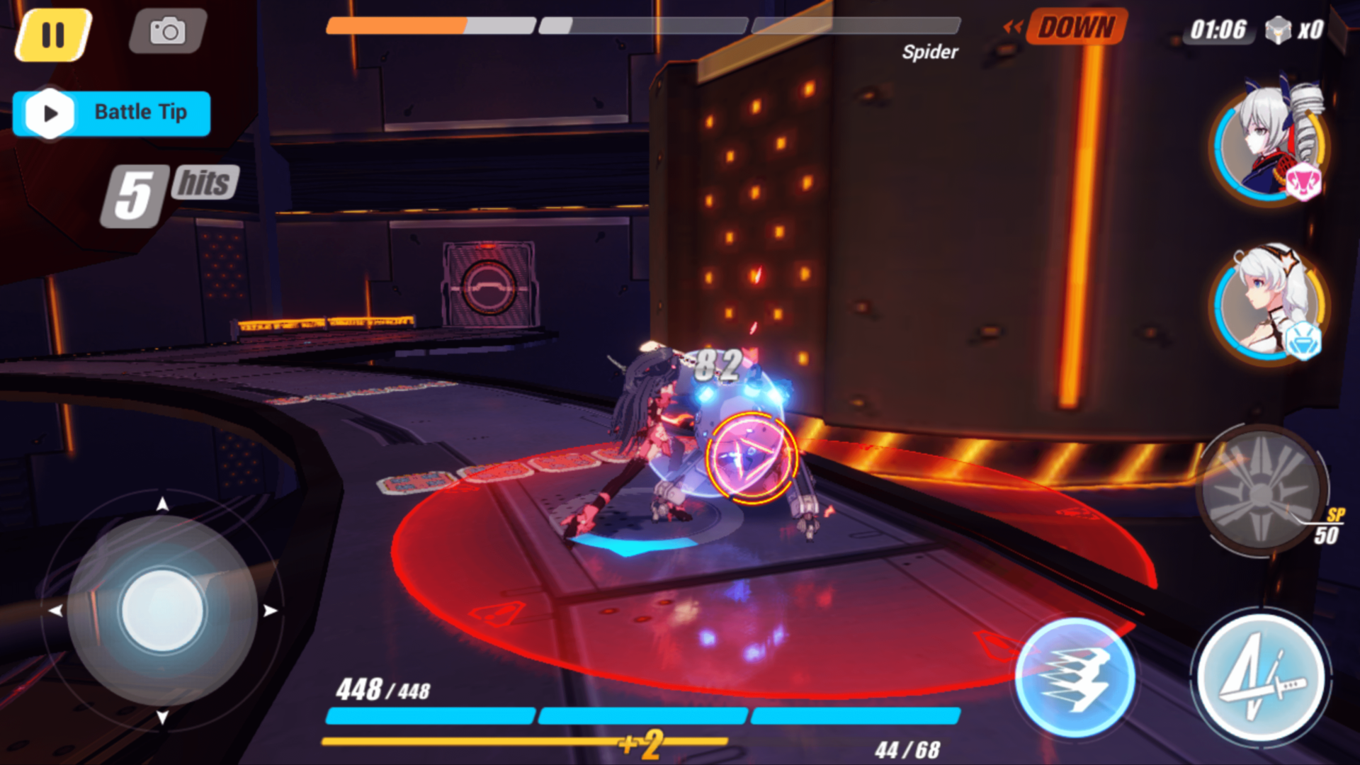 Hits screenshot of Honkai Impact 3rd video game interface.