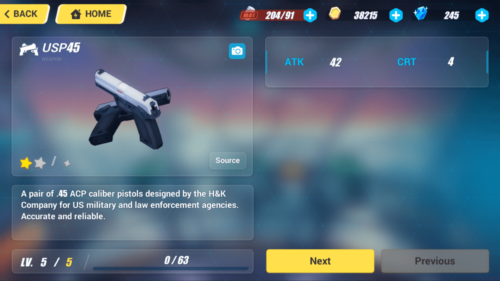 USP screenshot of Honkai Impact 3rd video game interface.