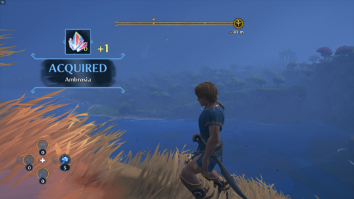 Celebration screenshot of Immortals Fenyx Rising video game interface.