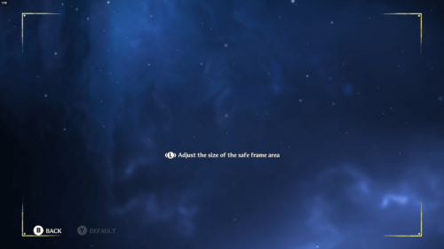 Frame Size screenshot of Immortals Fenyx Rising video game interface.