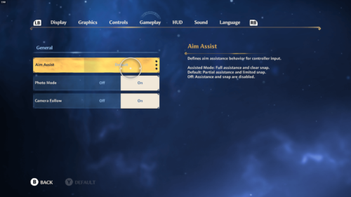 Gameplay screenshot of Immortals Fenyx Rising video game interface.