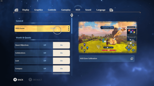 HUD screenshot of Immortals Fenyx Rising video game interface.