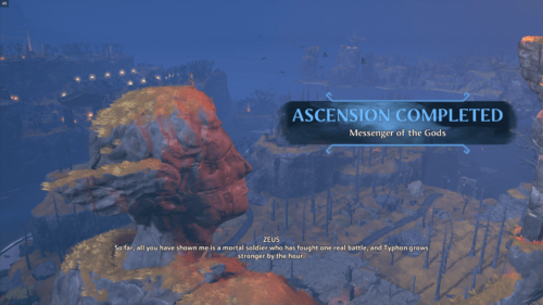 Quest screenshot of Immortals Fenyx Rising video game interface.