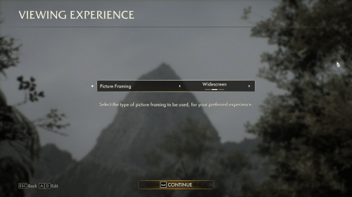 Viewing Experience screenshot of Indiana Jones and the Great Circle video game interface.