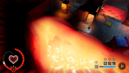Isometric Gameplay - Single Character Death screenshot of It Takes Two video game interface.