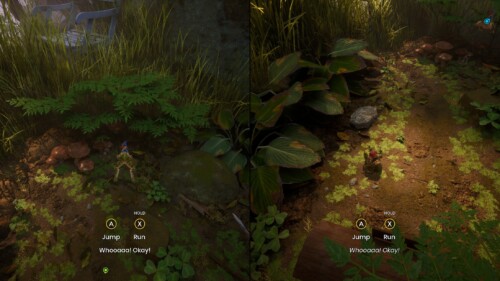 In-Game Prompts screenshot of It Takes Two video game interface.