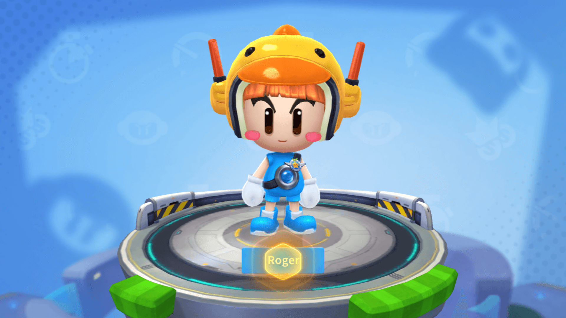 Badge screenshot of KartRider Rush+ video game interface.