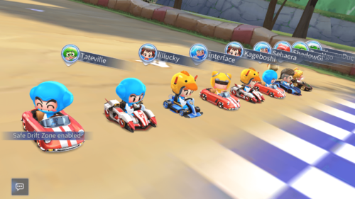 Players screenshot of KartRider Rush+ video game interface.