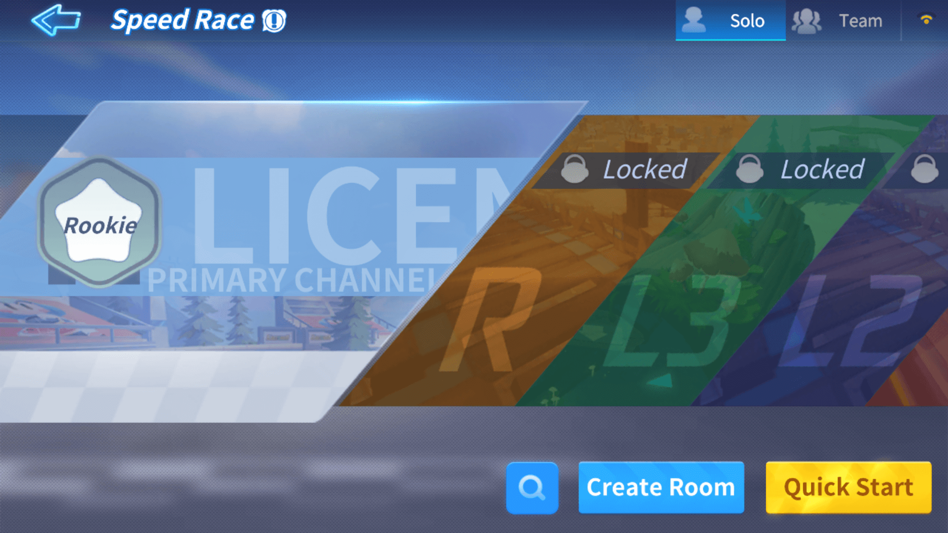 Speed Race screenshot of KartRider Rush+ video game interface.