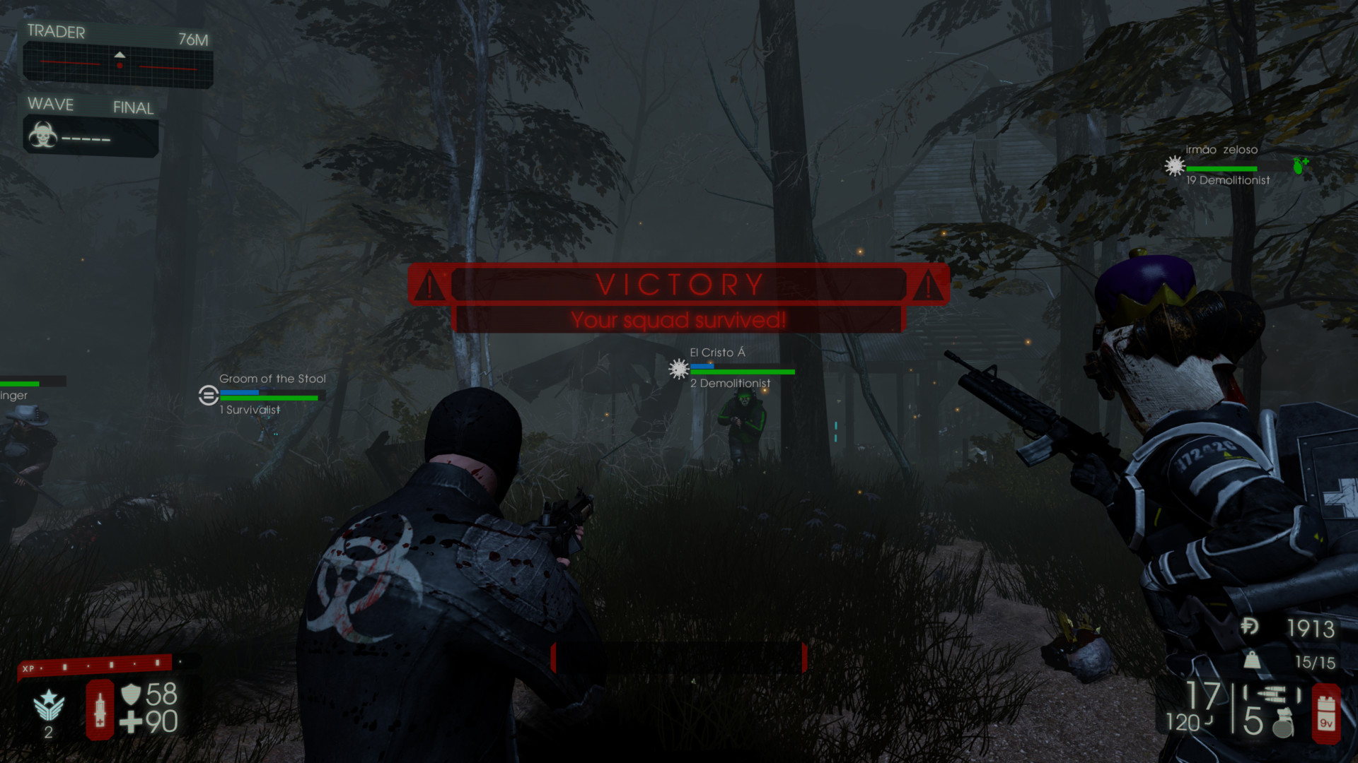 Victory screenshot of Killing Floor 2 video game interface.