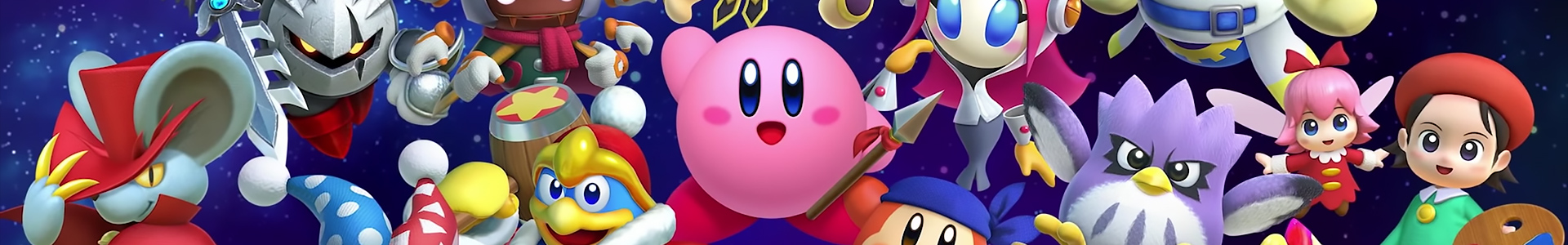 Banner media of Kirby Star Allies video game.