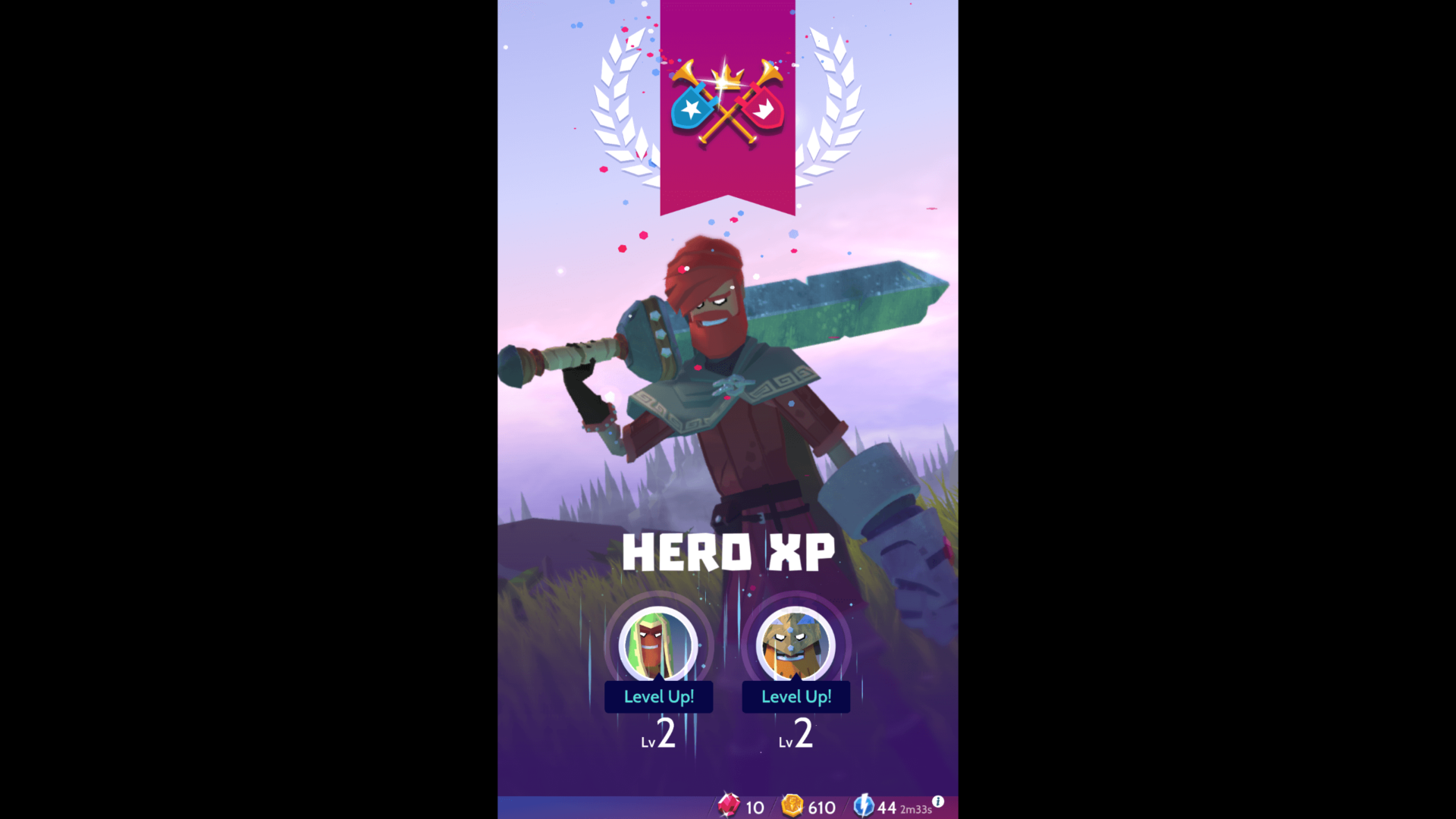 Hero XP screenshot of Knighthood video game interface.