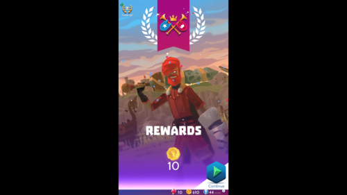 Rewards screenshot of Knighthood video game interface.