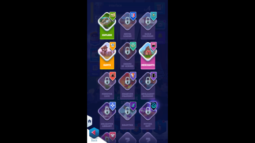 Select level screenshot of Knighthood video game interface.