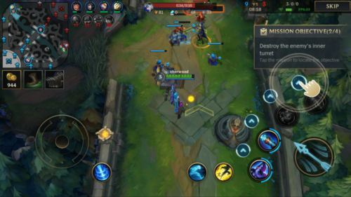 Select ability screenshot of League of Legends: Wild Rift video game interface.