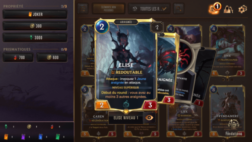 Legends of Runeterra Mobile, Interface In Game