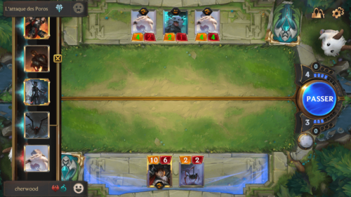 Match history screenshot of Legends of Runeterra Mobile video game interface.