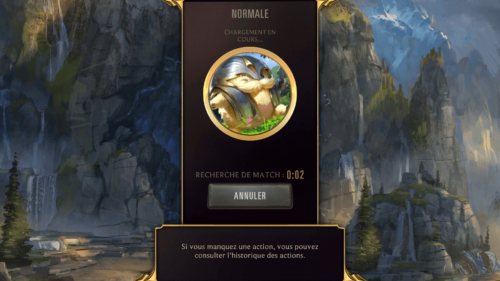 Seeking match screenshot of Legends of Runeterra Mobile video game interface.