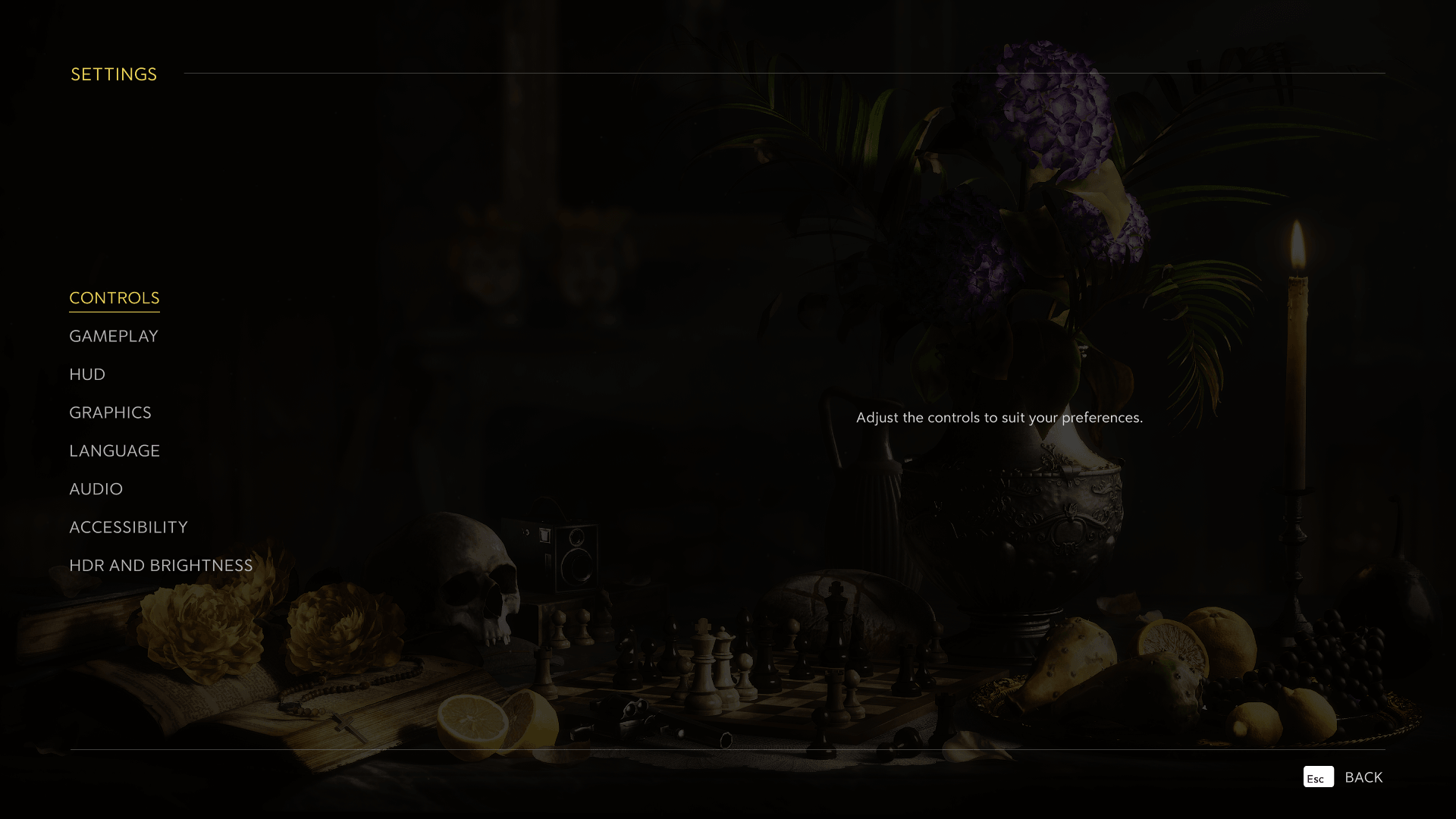 Settings screenshot of Mafia: The Old Country video game interface.