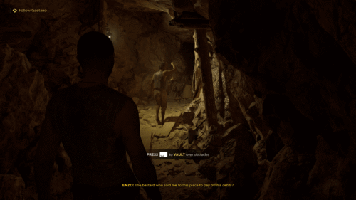 Hint screenshot of Mafia: The Old Country video game interface.