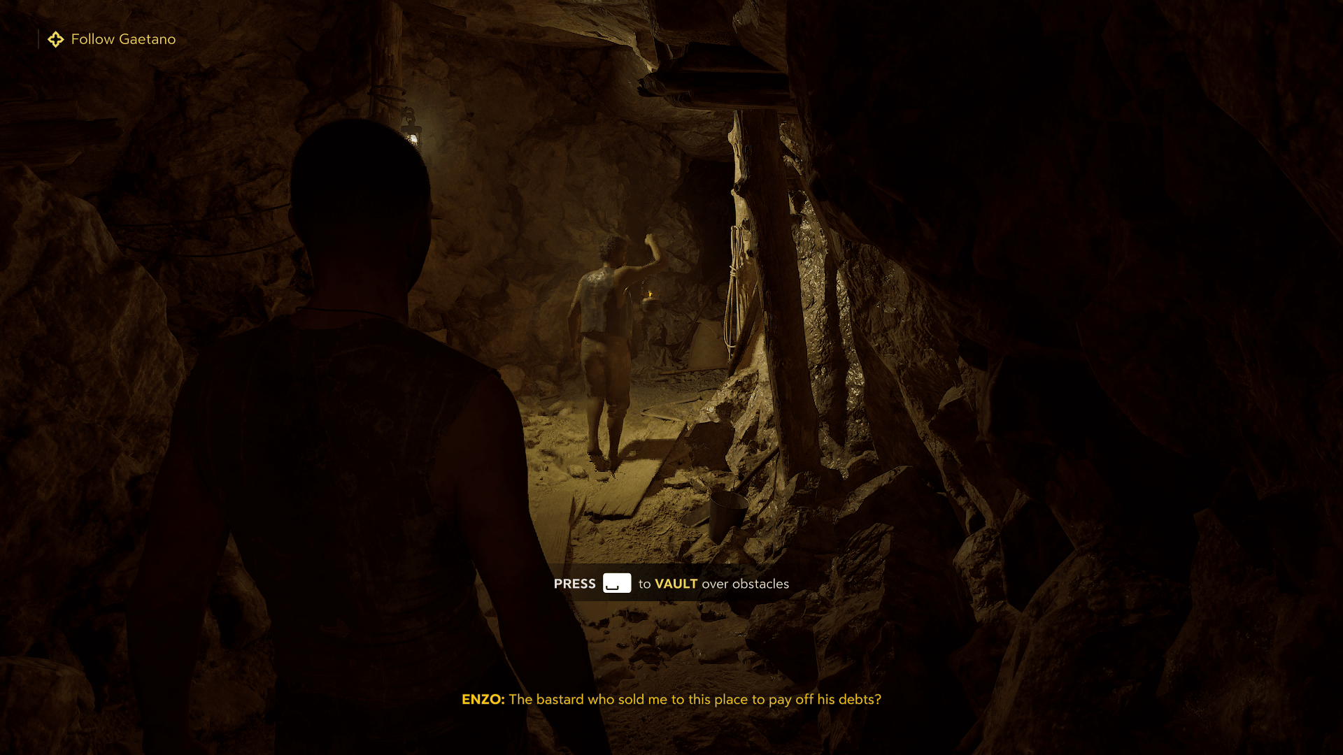 Hint screenshot of Mafia: The Old Country video game interface.