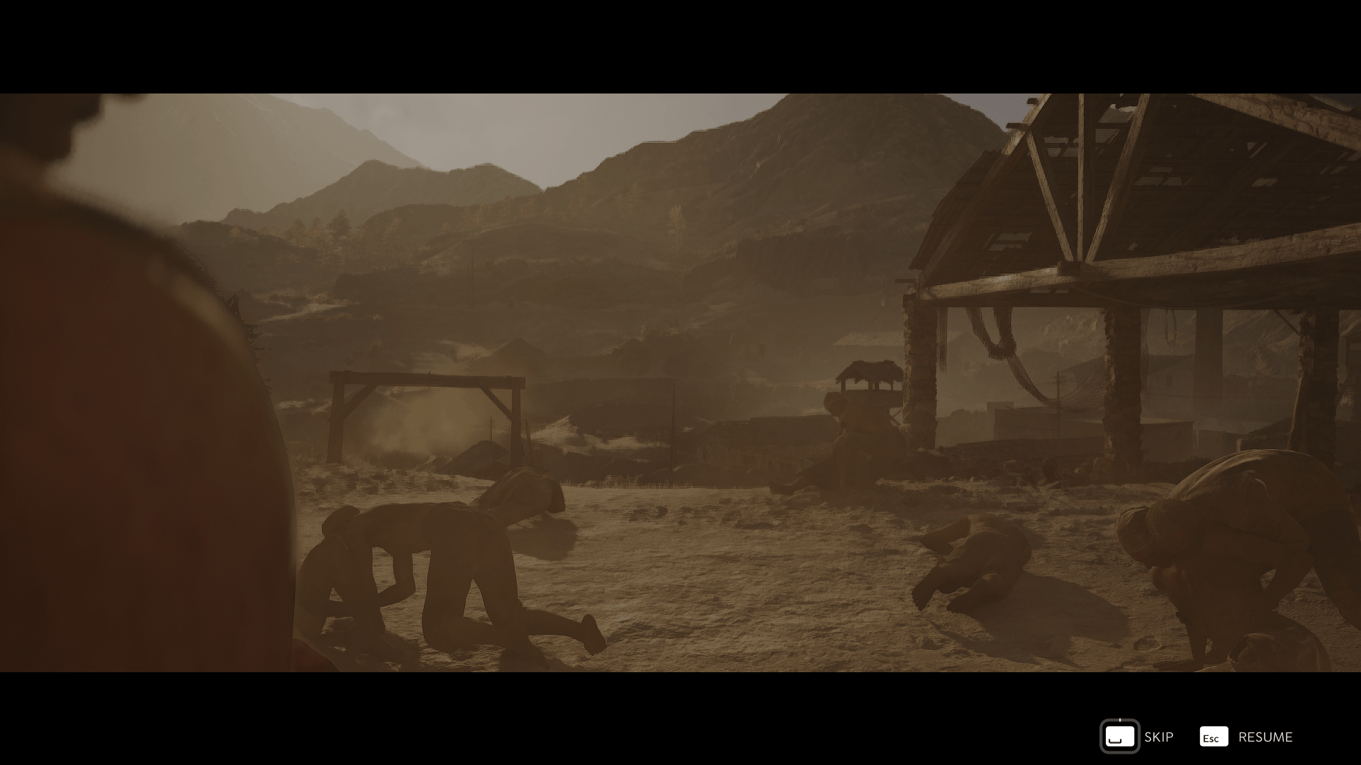 Pause screenshot of Mafia: The Old Country video game interface.