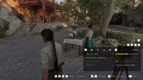 Photo Mode screenshot of Mafia: The Old Country video game interface.