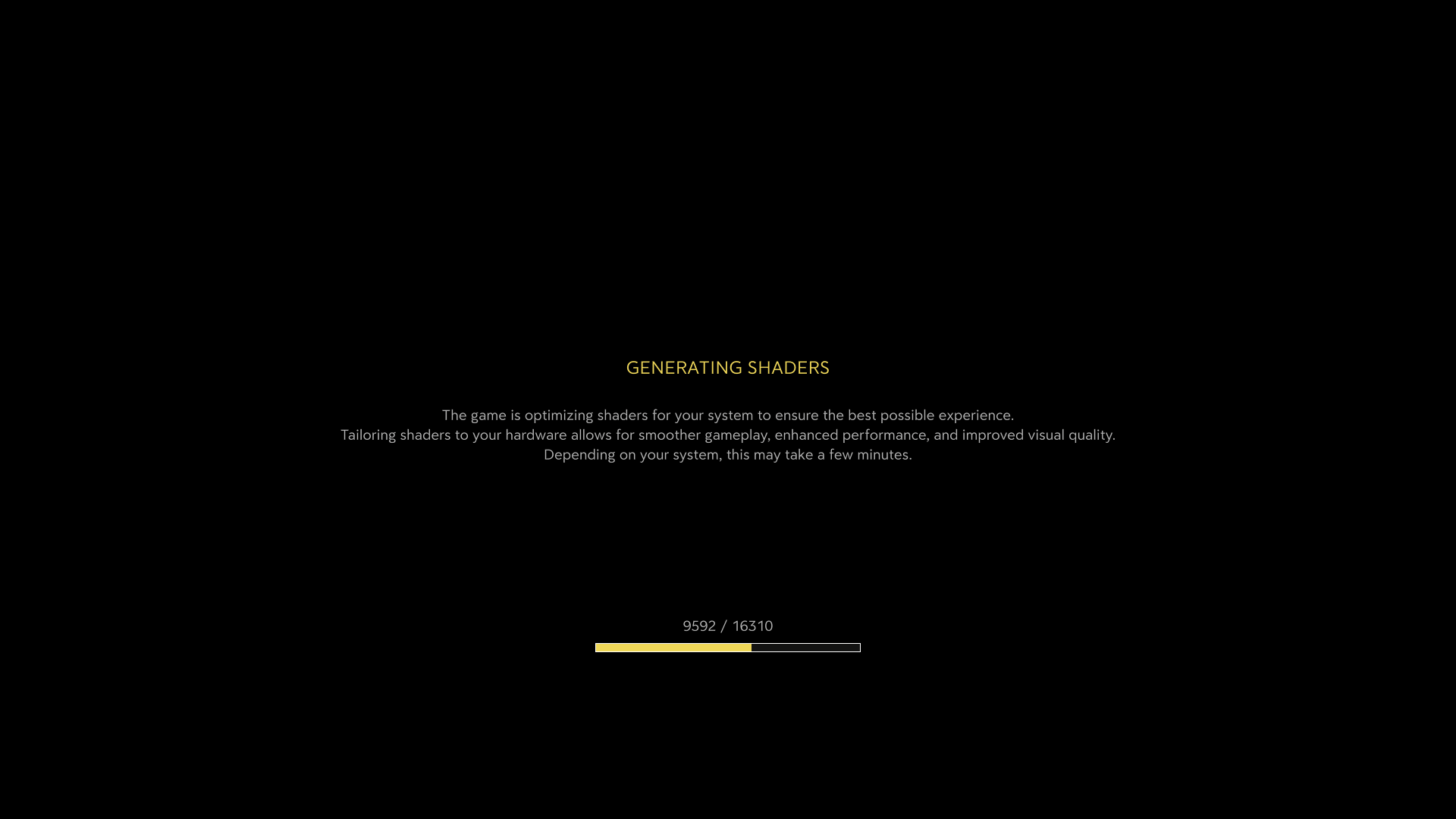 Shader Compilation screenshot of Mafia: The Old Country video game interface.