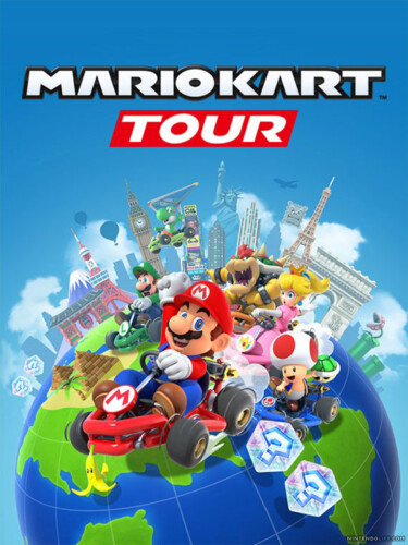 Cover media of Mario Kart Tour video game.