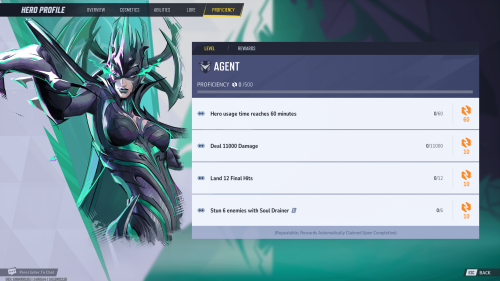 Hero Level screenshot of Marvel Rivals video game interface.